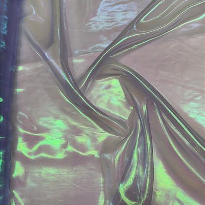 Imagem de Tecido Organza Holográfica Neon 1,50m Para Roupas Femininas Furtacor