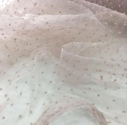 Imagem de Tecido Organza Point Sprit Poá Bubble Wond Varias Cores 1,0mt comp x 1,40mt larg