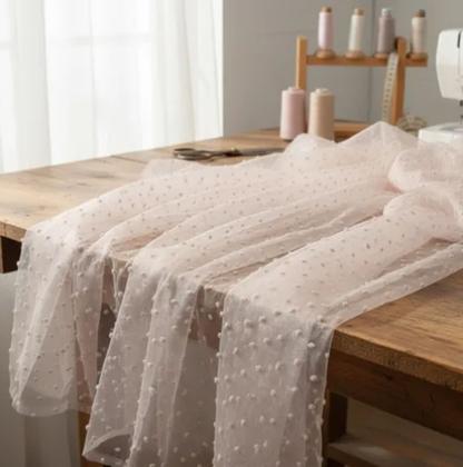 Imagem de Tecido Organza Point Sprit Poá Bubble Wond Varias Cores 1,0mt comp x 1,40mt larg