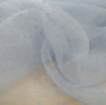 Imagem de Tecido Organza Point Sprit Poá Bubble Wond Varias Cores 1,0mt comp x 1,40mt larg