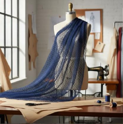 Imagem de Tecido Organza Point Sprit Poá Bubble Wond Varias Cores 1,0mt comp x 1,40mt larg