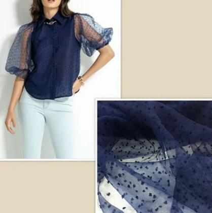 Imagem de Tecido Organza Point Sprit Poá Bubble Wond Varias Cores 1,0mt comp x 1,40mt larg