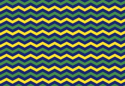 Imagem de Tecido Oxford Estampado Brasil Formas Geometricas Cores Diversas Amarelo Azul e Verde - 1,40m