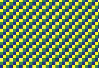 Imagem de Tecido Oxford Estampado Brasil Formas Quadradas Cores Diversas Azul Verde e Amarela - 1,40m