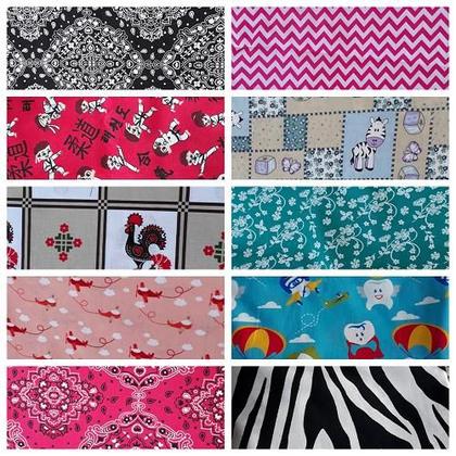 Imagem de Tecido Tricoline 55 Estampas Disponíveis 100% Algodão 0,50cm x 1,50mt