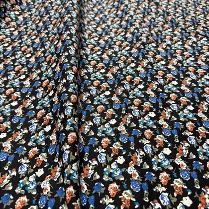 Imagem de Tecido Tricoline Estampado Floral 100% Algodão 1,40m para Roupas e Artesanatos