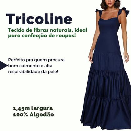 Imagem de Tecido Tricoline Estampado Floral 100% Algodão 1,40m para Roupas e Artesanatos