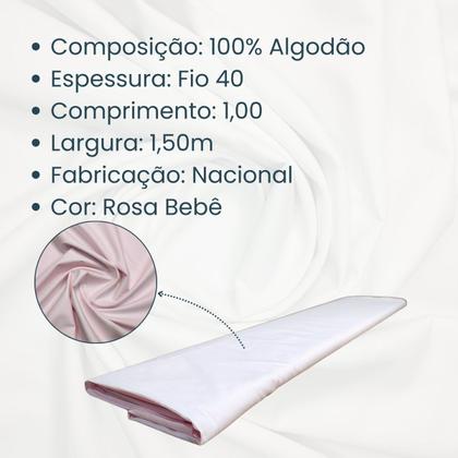 Imagem de Tecido Tricoline Liso 100% Algodão Várias Cores 1,00 X 1,50m