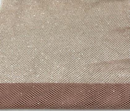 Imagem de Tecido Tule Arrastão Com Glitter 100% Poliéster 1 Metro