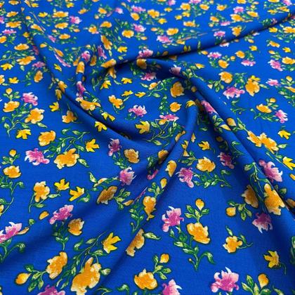Imagem de Tecido Viscolinho Floral Primavera Diversas Cores 1,50m P/Roupas Femininas