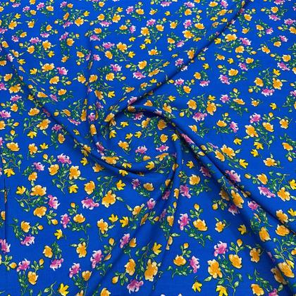 Imagem de Tecido Viscolinho Floral Primavera Diversas Cores 1,50m P/Roupas Femininas