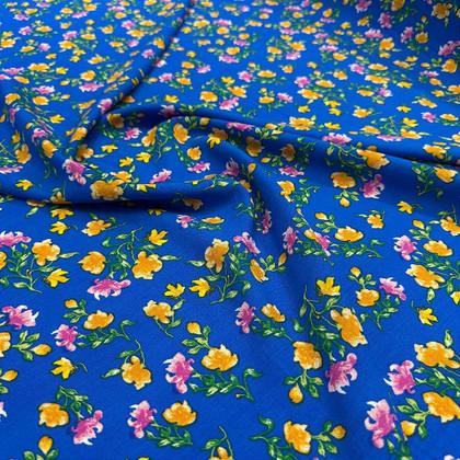 Imagem de Tecido Viscolinho Floral Primavera Diversas Cores 1,50m P/Roupas Femininas