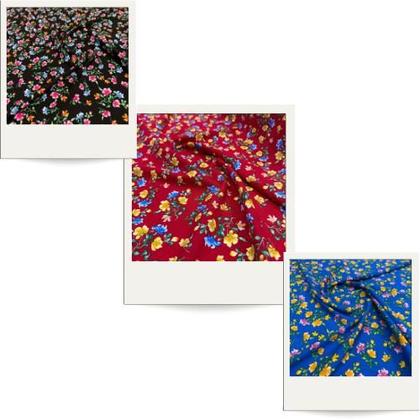 Imagem de Tecido Viscolinho Floral Primavera Diversas Cores 1,50m P/Roupas Femininas