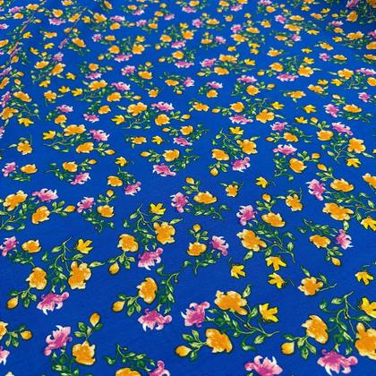 Imagem de Tecido Viscolinho Floral Primavera Diversas Cores 1,50m P/Roupas Femininas