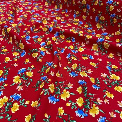 Imagem de Tecido Viscolinho Floral Primavera Diversas Cores 1,50m P/Roupas Femininas