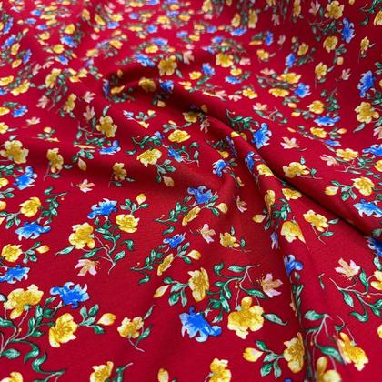Imagem de Tecido Viscolinho Floral Primavera Diversas Cores 1,50m P/Roupas Femininas