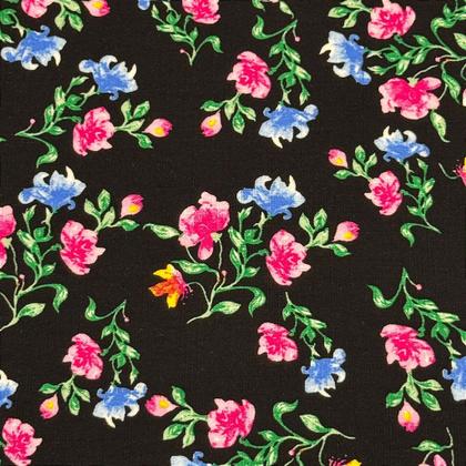 Imagem de Tecido Viscolinho Floral Primavera Diversas Cores 1,50m P/Roupas Femininas