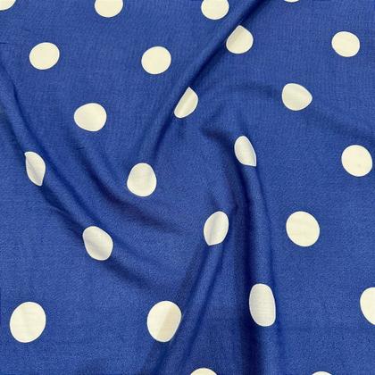 Imagem de Tecido Viscose Estampada Poá Diversas Cores 1,40m Para Roupas Femininas