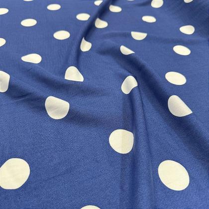 Imagem de Tecido Viscose Estampada Poá Diversas Cores 1,40m Para Roupas Femininas