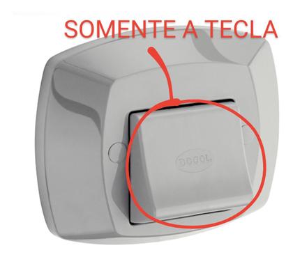 Imagem de Tecla Acabamento Descarga para Valvula Docol Cinza