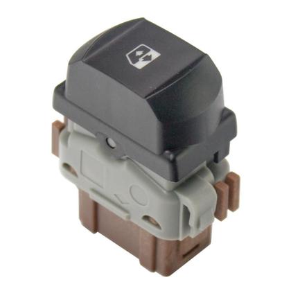 Imagem de Tecla de Vidro Elétrico Megane 2.0 2005 à 2009 Dianteira Ambos os Lados Sem Moldura - Gauss - GE2128