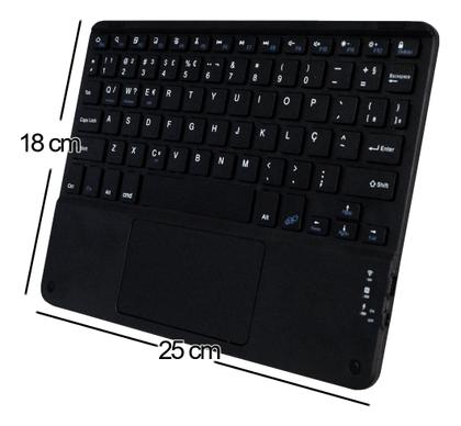 Imagem de Teclado Abnt2 Touch Para Galaxy Tab A8 S7 S6 Lite iPad 7 8 9