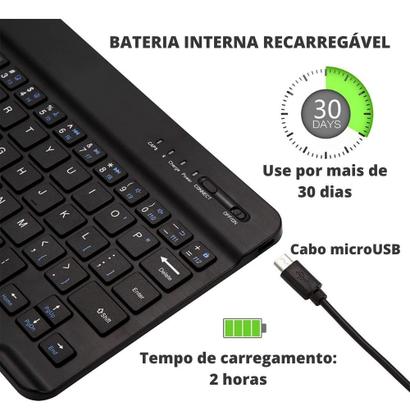 Imagem de Teclado Abnt2 Touch Para Galaxy Tab A8 S7 S6 Lite iPad 7 8 9