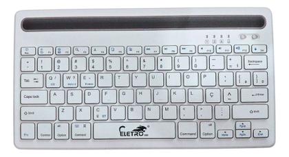 Imagem de Teclado Bluetooth Com Suporte Para Tablet E Celular EL-2108