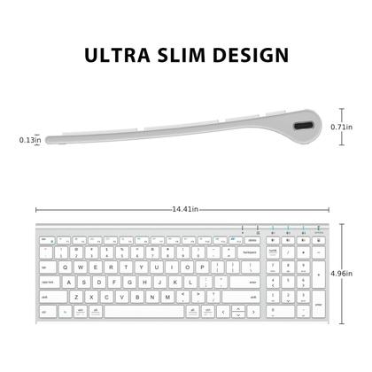 Imagem de Teclado Bluetooth iClever BK10 recarregável com teclado numérico