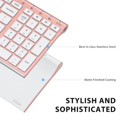 Imagem de Teclado Bluetooth iClever BK10 Universal com teclado numérico