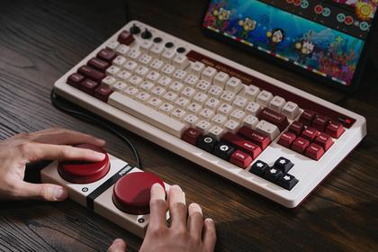 Imagem de Teclado Bluetooth mecânico retrô de 8 bits/2,4 g/USB-C Fami