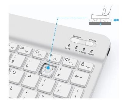 Imagem de Teclado Bluetooth + Mouse + Suporte P Tablet Tcl Tabmax 10.4