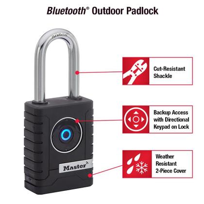 Imagem de Teclado Bluetooth Padlock Master Lock 4401LHEC com 5,8 cm de largura