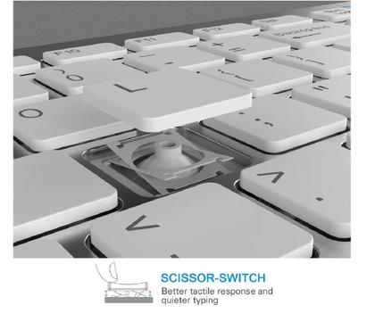 Imagem de Teclado Bluetooth Sem Fio Para Smar tv Celular Tablet Computador Notebook Ergonomico Android IOS