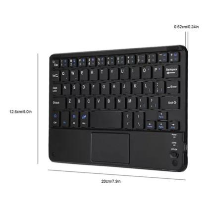 Imagem de Teclado Bluetooth Touchpad Com Ç Para galaxy Tab A8 A9 S7 S8 S9 S9+