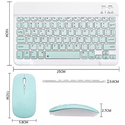 Imagem de Teclado Bluetooth Touchpad Mouse Bluetooth Android IOS PC Tablet Celular