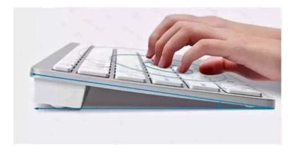 Imagem de Teclado Bluetooth Ultra Fino Tablet Celular Notebook El-2101