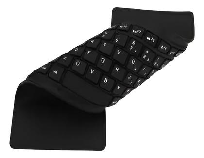 Imagem de Teclado Borracha Flexível Dobrável C/ Fio Usb Abnt2
