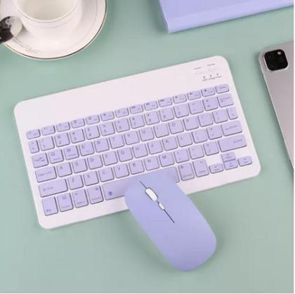 Imagem de Teclado BT recarregável E Mouse Bluetooth + Caneta Touch Ponta Fina Para Tablet Galaxy Tab S6 Lite