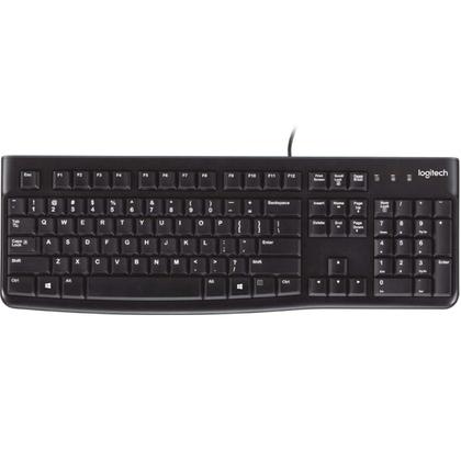 Imagem de Teclado Com Cabo Usb 1,8m Logitech K120 Preto Alta Qualidade