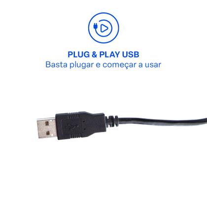 Imagem de Teclado Com Fio Cabo de 180cm Teclas Redondas USB Preto Multi (Multilaser) - TC294