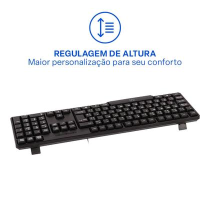 Imagem de Teclado Com Fio Conforto USB Cabo de 130cm Multi TC213