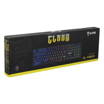 Imagem de Teclado com fio jungle cl-tj8313 preto membrana 1,5m clanm
