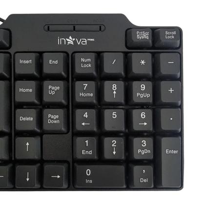 Imagem de Teclado com Fio USB Inova Layout ABNT2 104 Teclas Macio Silêncioso para PC Computador e Notebook