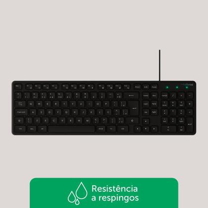 Imagem de Teclado Com Fio Usb Silencioso Para Computador Trabalho Notebook Pc Intelbras