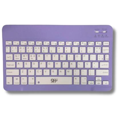 Imagem de Teclado Com Mouse Bluetooth Sem Fio Colorido Wireless Not PC e Ipad