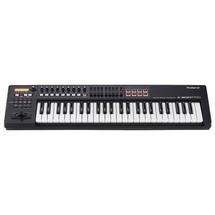 Teclado Controlador Roland A500 Pro Preto MIDI USB 49 Teclas