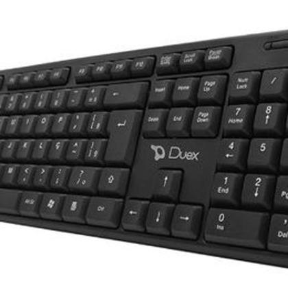 Imagem de Teclado Duex dx KB200, USB 2.0, Layout ABNT2, Preto