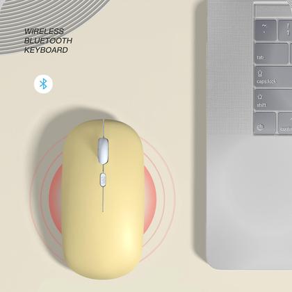 Imagem de Teclado e mouse Bluetooth Mini Bt Teclado e mouse sem fio portátil para Android Windows PC Tablet