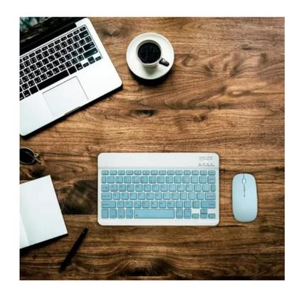 Imagem de Teclado E Mouse Bluetooth Para Tablet Galaxy S6 Lite